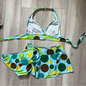Women's Blue and Yellow Bikinis-and-tankini-sets